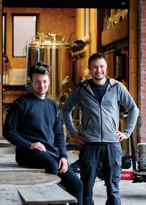 Elliot pernelle and Etienne Voinson, Brasserie Les Semblables owners