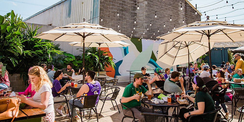 miel brewery patio exterior