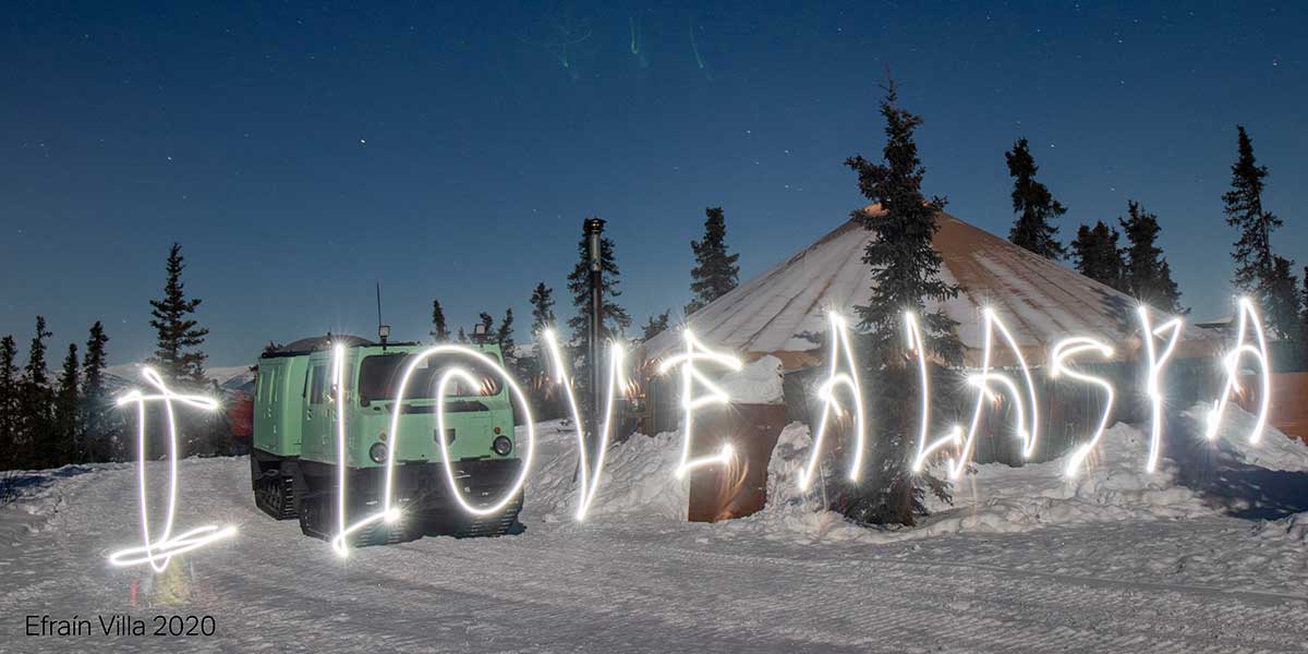 fairbanks alaska light painting